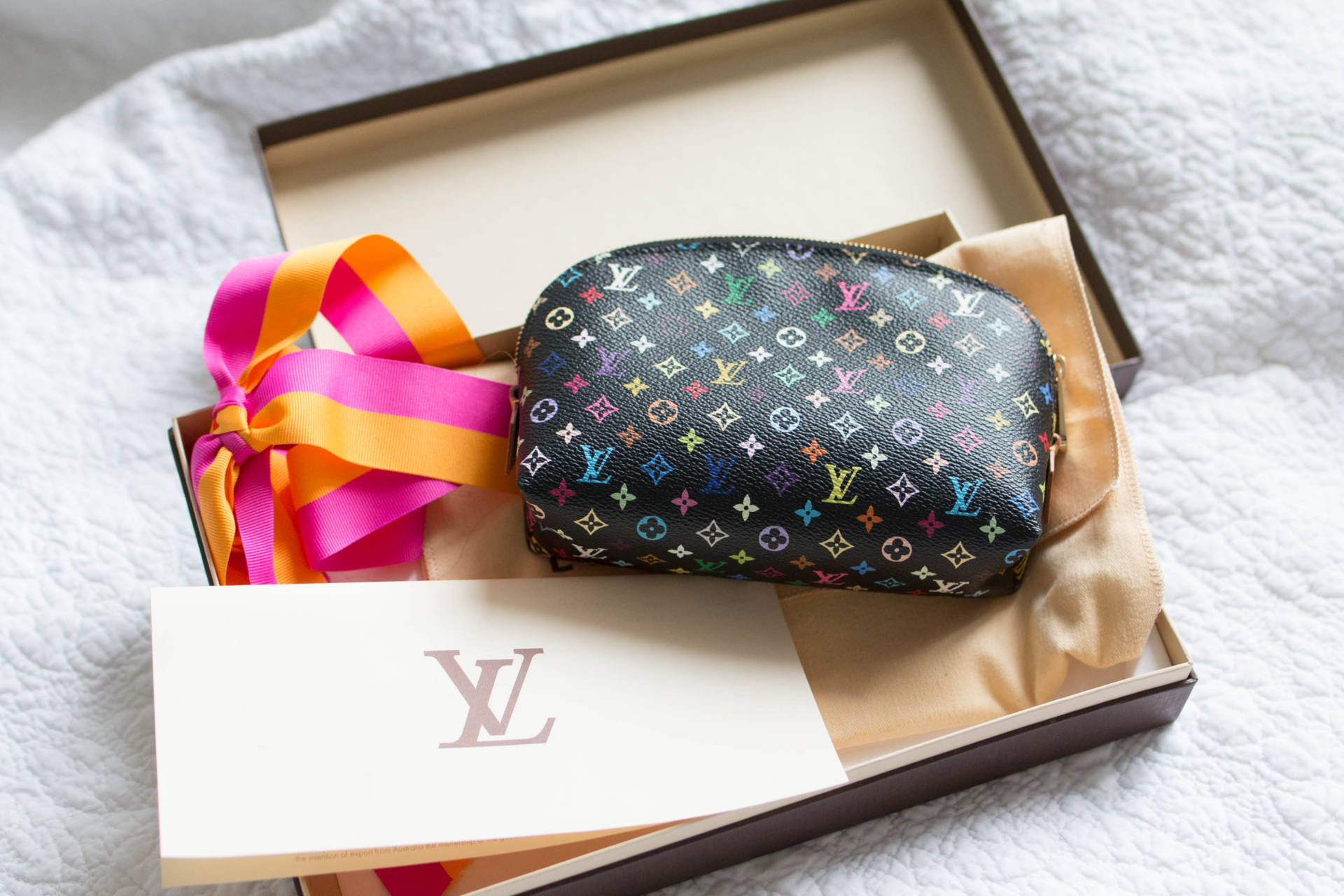 Louis Vuitton Cosmetic Pouch Pm In Black